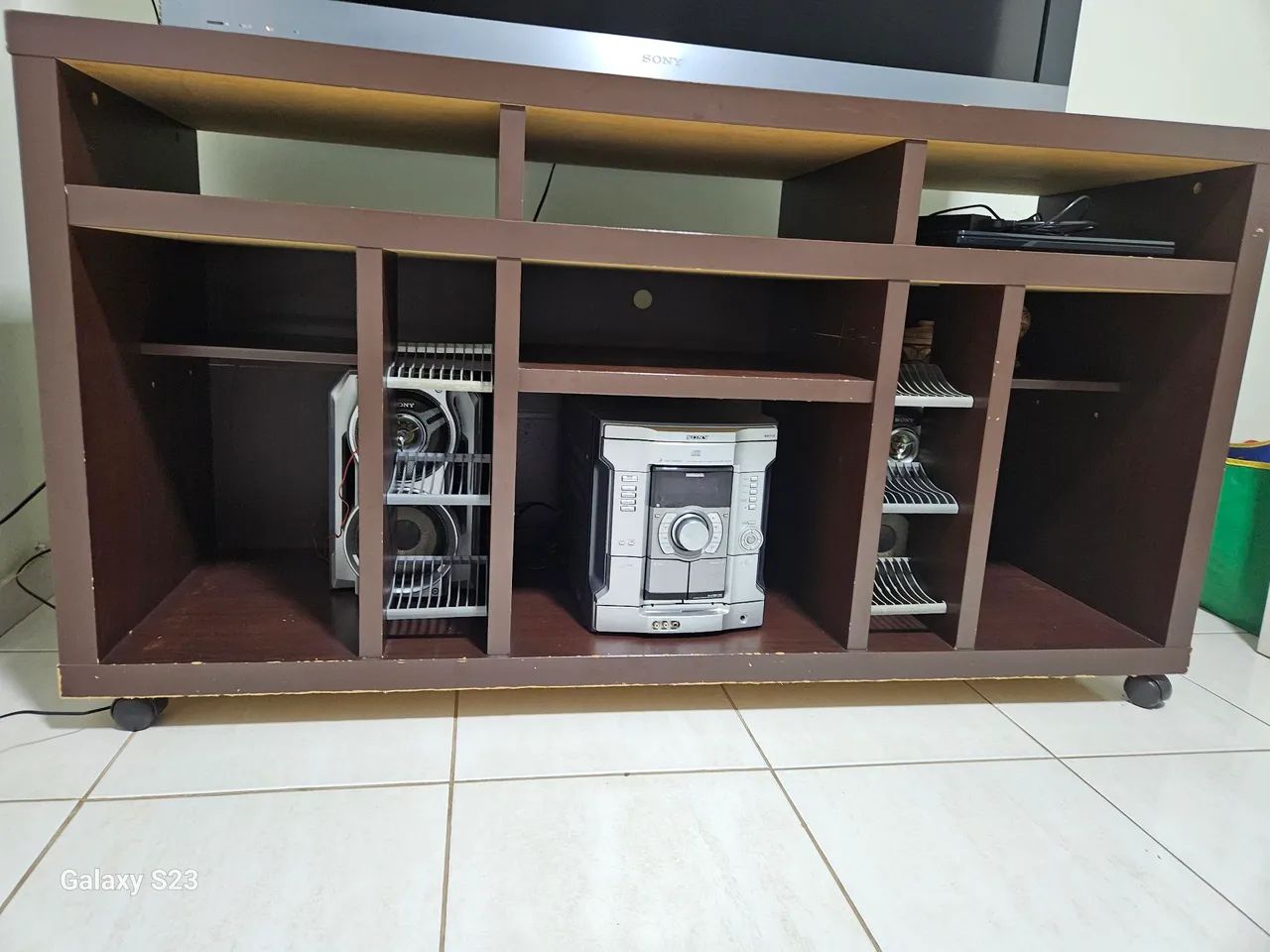 Rack para TV Usado - Marrom - Bom Estado