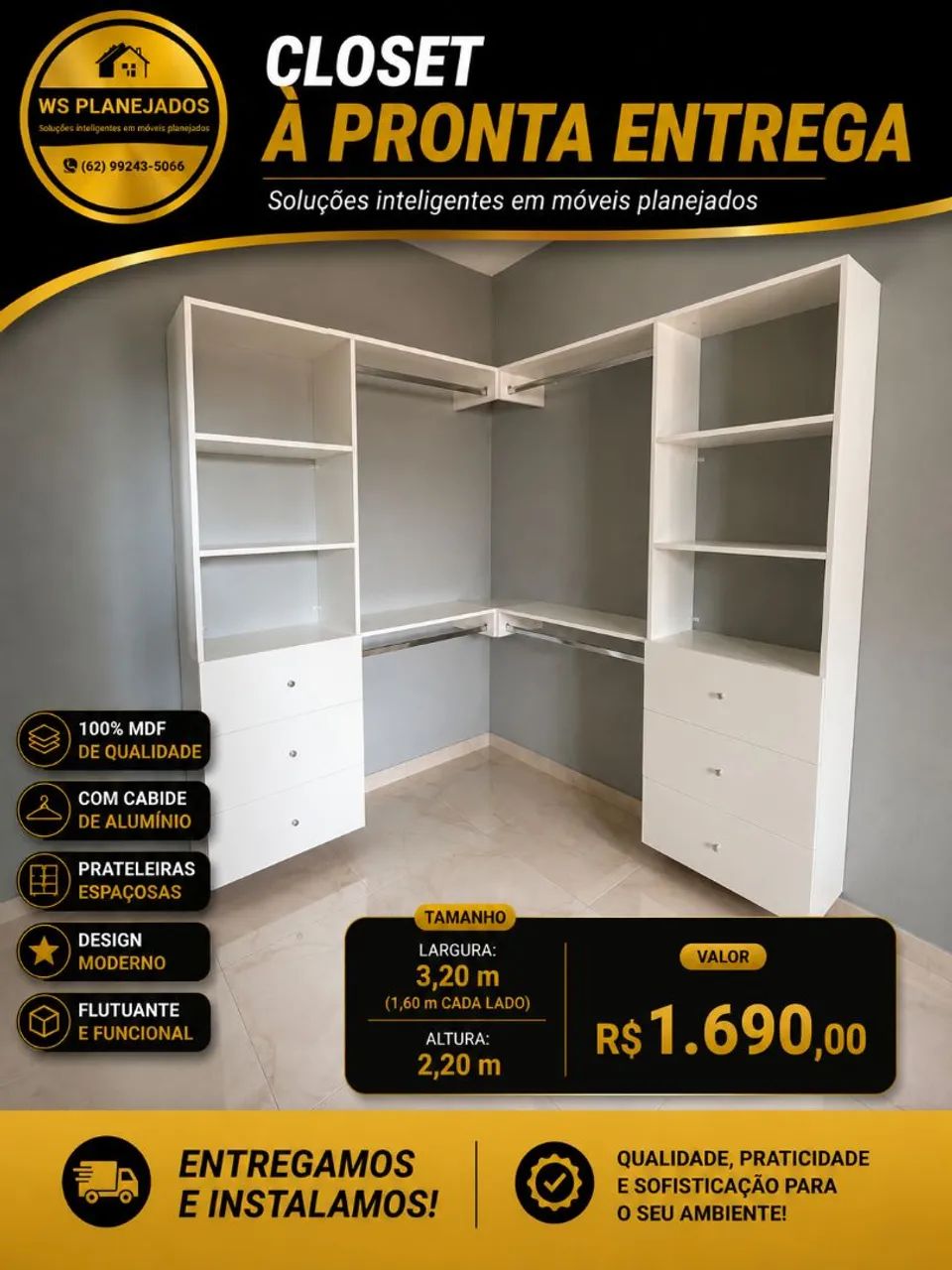 Closet a pronta entrega  - Foto 3