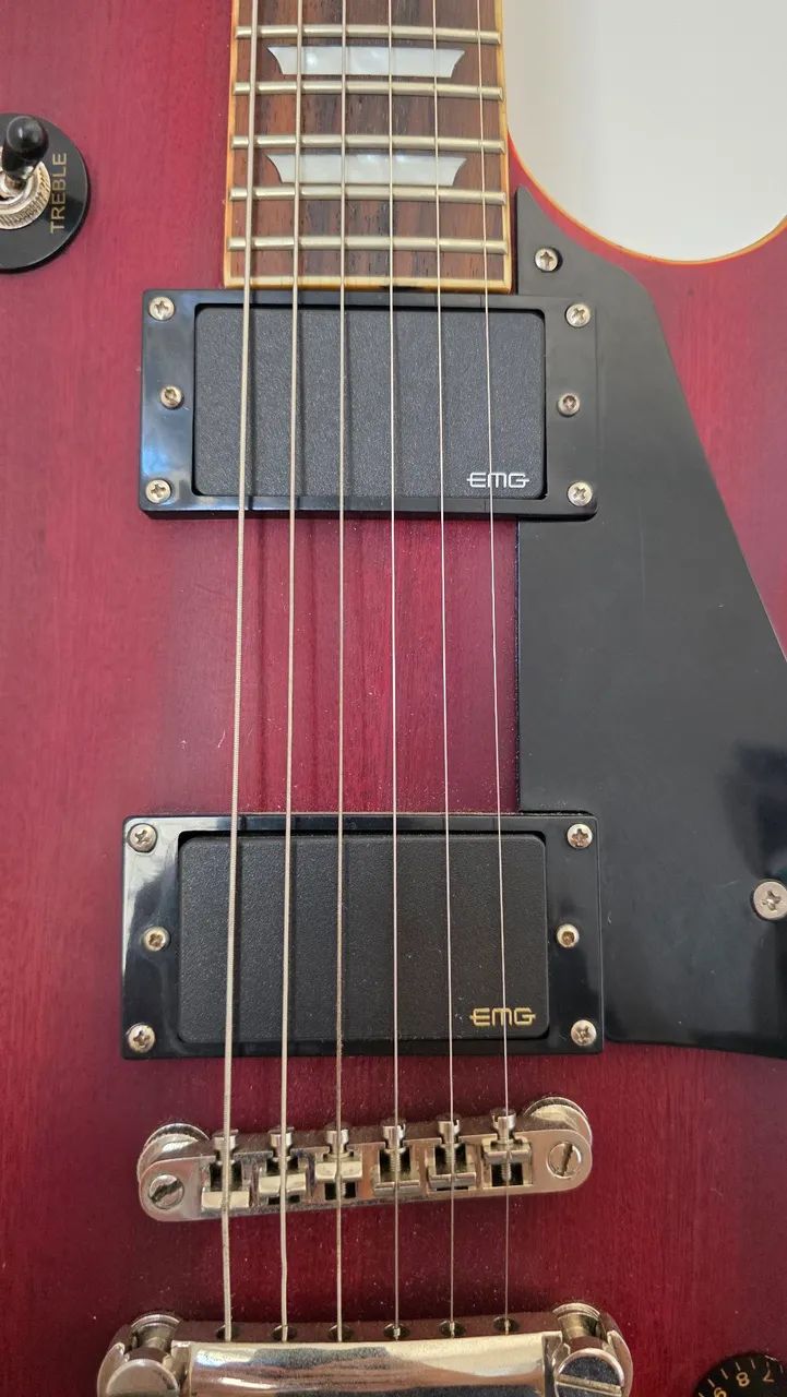 ABAIXOU! Epiphone Les Paul Standard - Captadores EMG Zakk Wylde - Com Hard Case - Foto 3