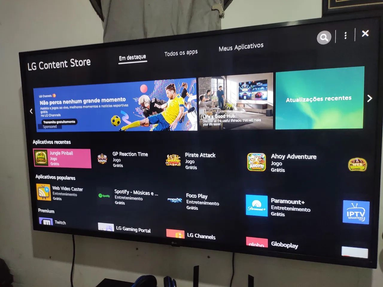 Tv Smart LG 55 polegadas UHD 4K, wi-fi, bluetooth, HDR, IA... - Foto 4
