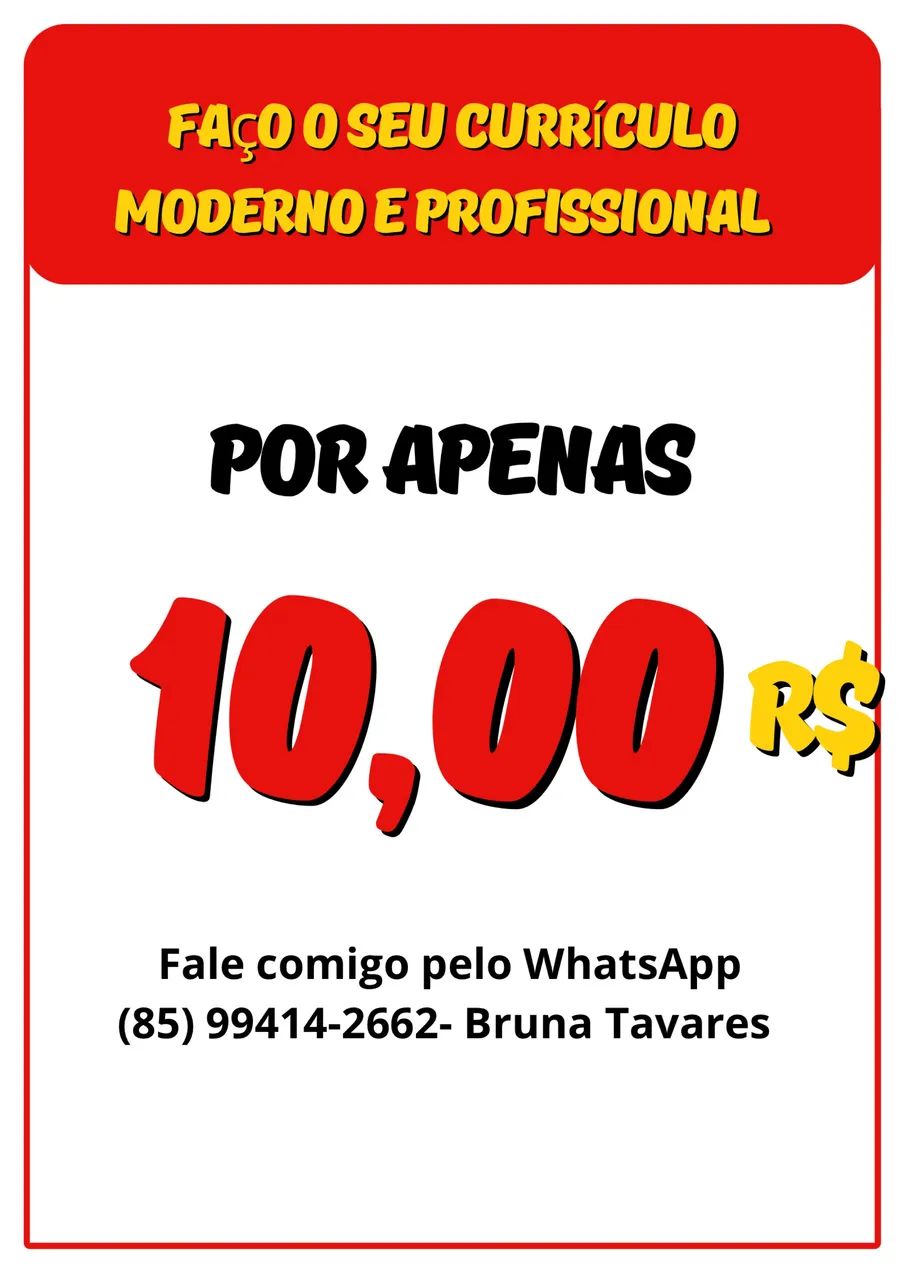 Currículo Moderno e Profissional 