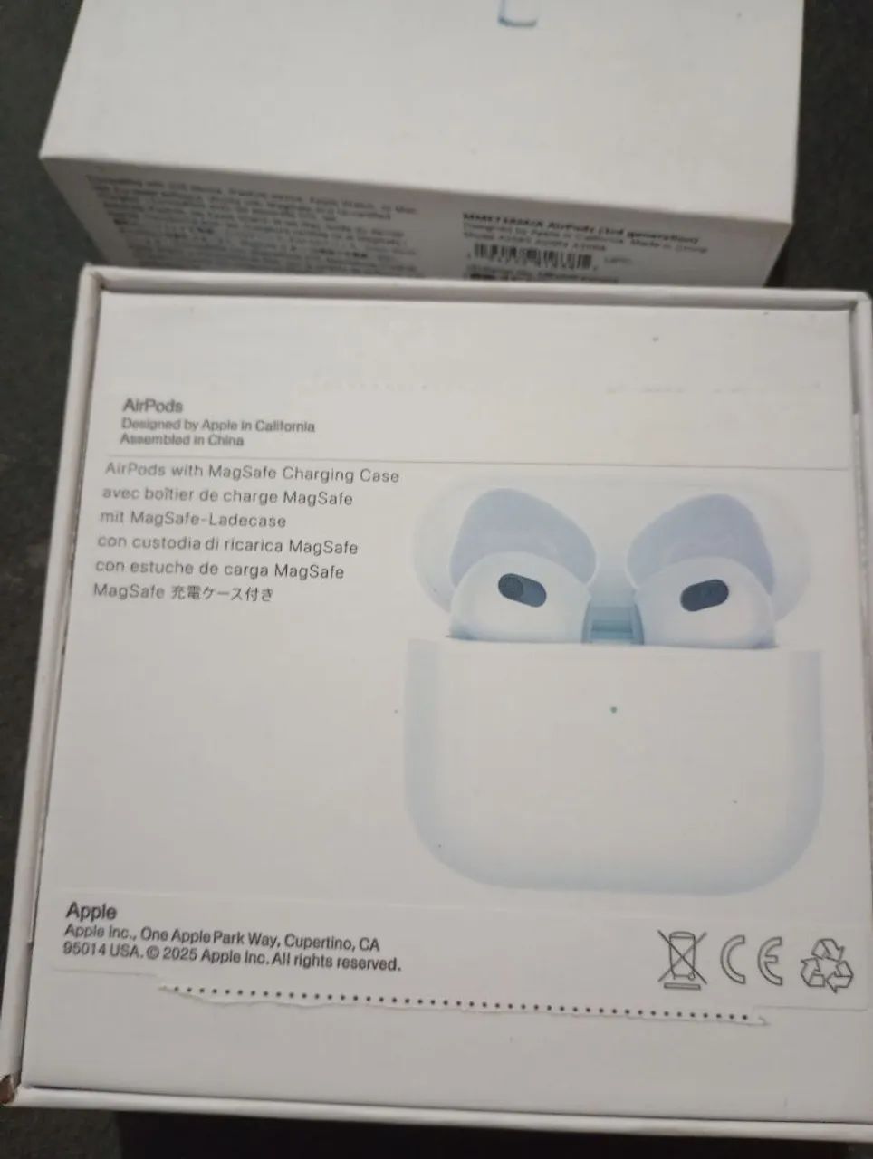 2 Caixas de fone da Airpods Apple 