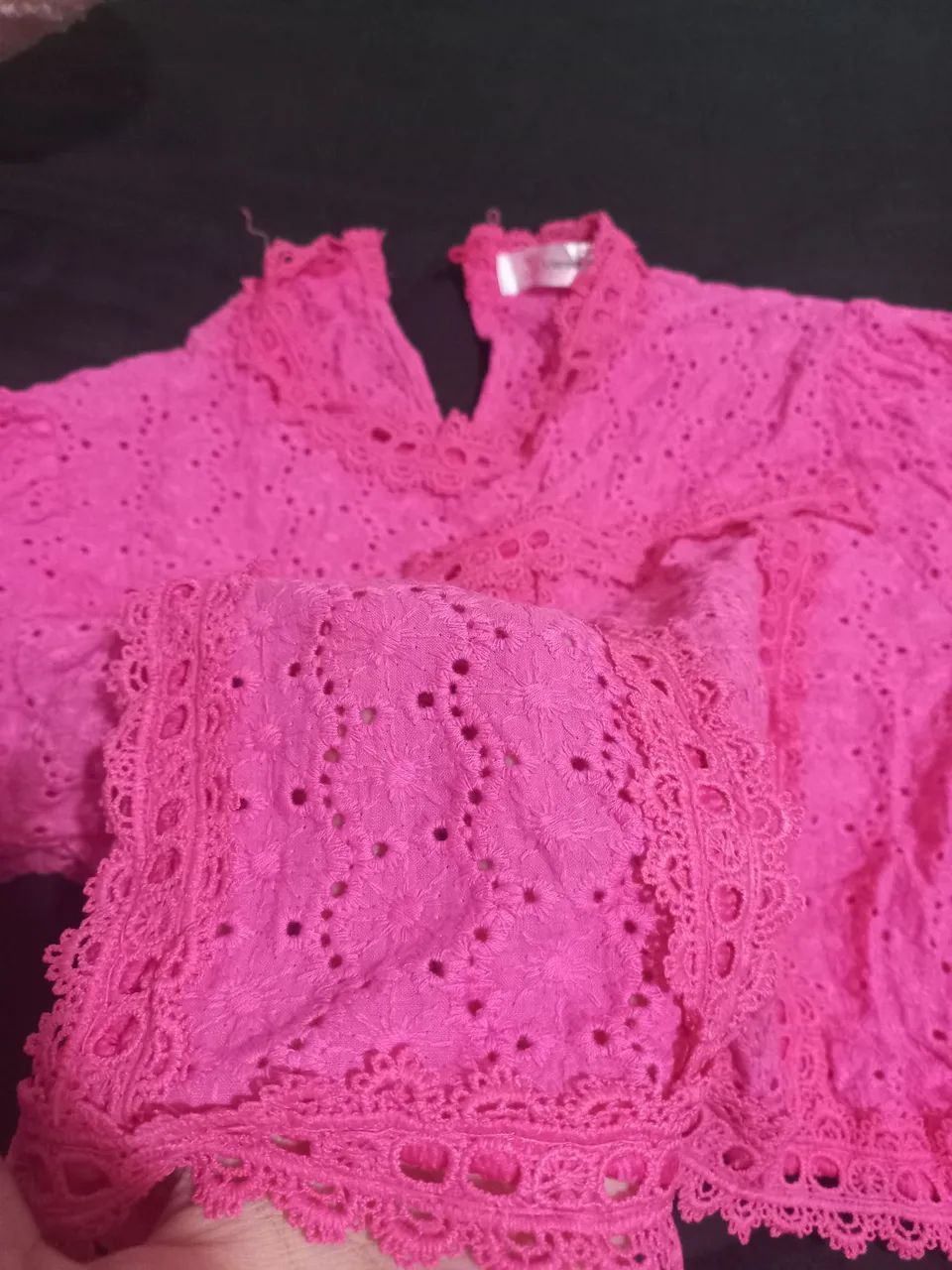 Blusa rosa cambraia - Foto 2