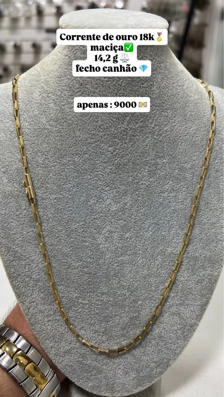 Corrente de ouro 18k cartier nova sem uso 