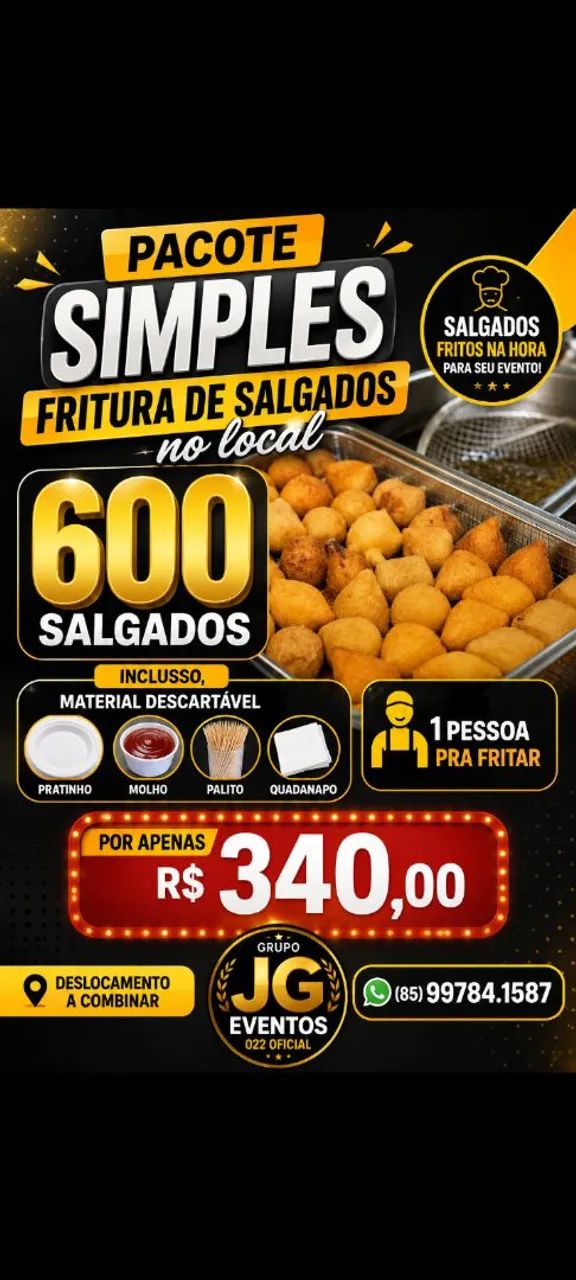 Pacotes de frituras de salgados no local  - Foto 3