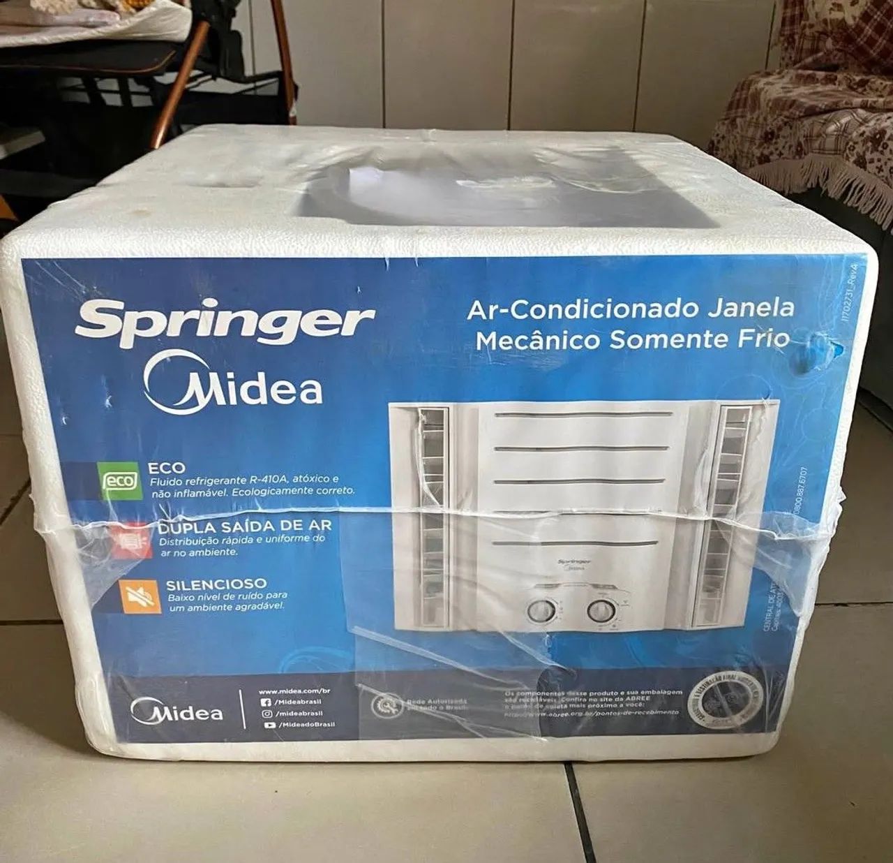 Ar condicionado 10.000 BTUs 127v ( Novo) 