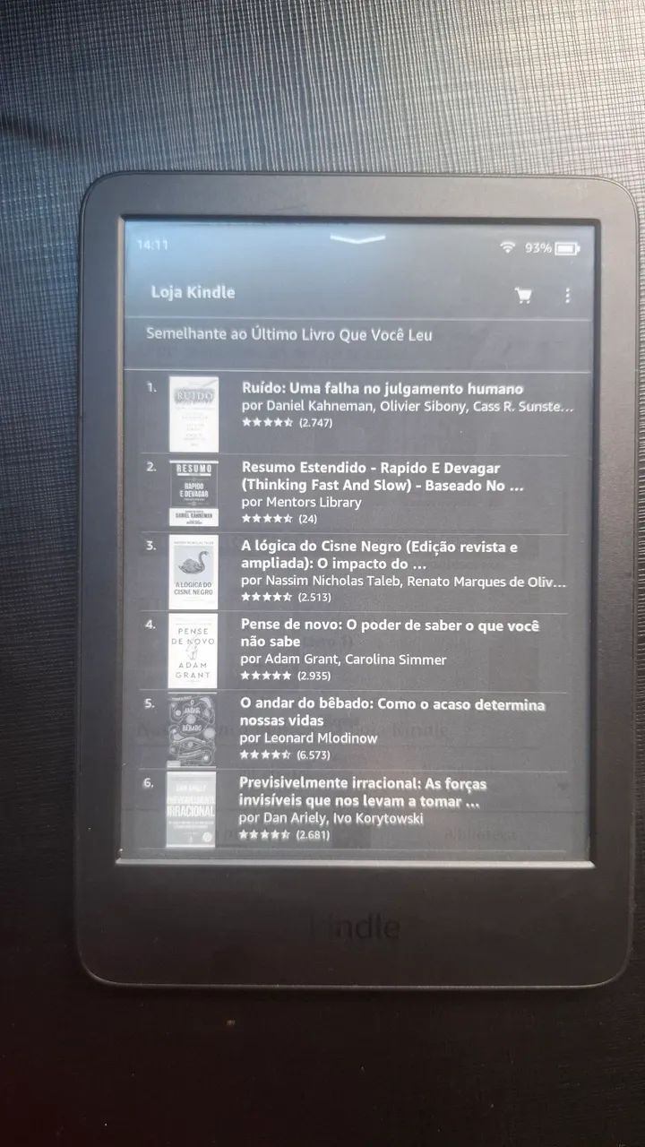 Kindle 11ª Geração 16GB Preto - Seminovo (Tela Perfeita) - Tablets