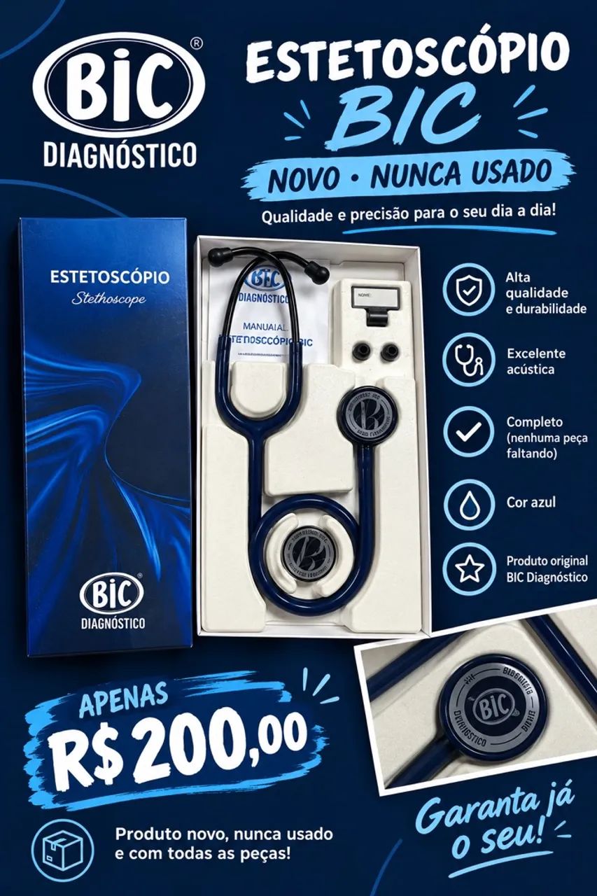 Estetoscópio BIC diagnóstico 