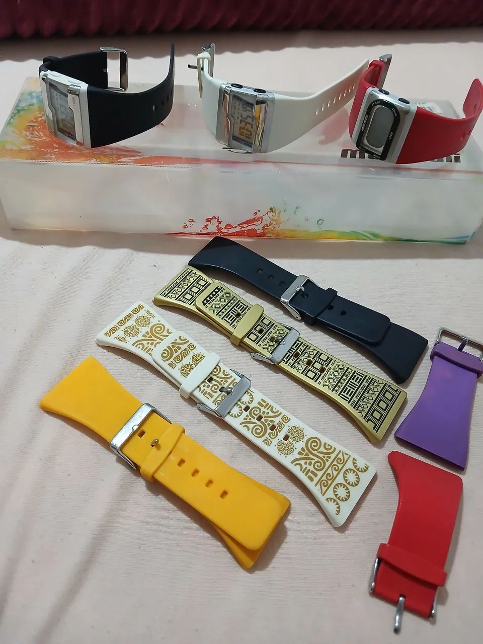 3 Relógios  troca pulseira champion