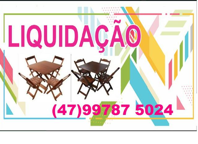 Linha dobrável mesas e cadeiras - Bares e Restaurantes