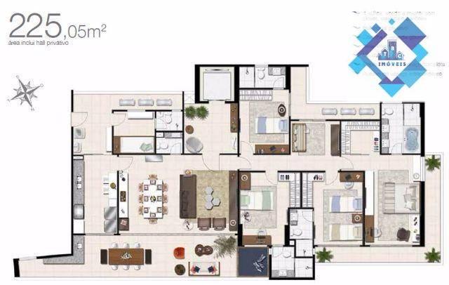 Apartamento alto padrão, 226m² com 4 suítes no Bairro do Meireles. - Foto 2