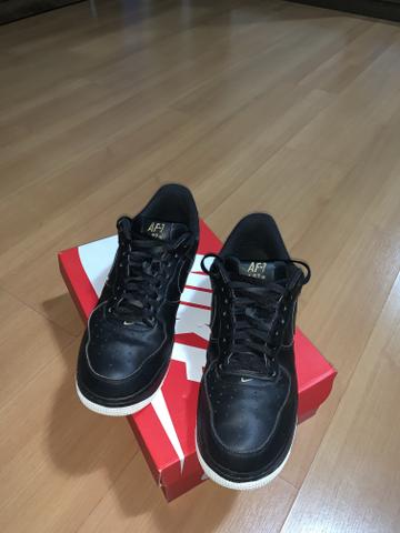 Tenis Nike Air Force AF-1 82 Preto Couro Parcelo - Foto 3