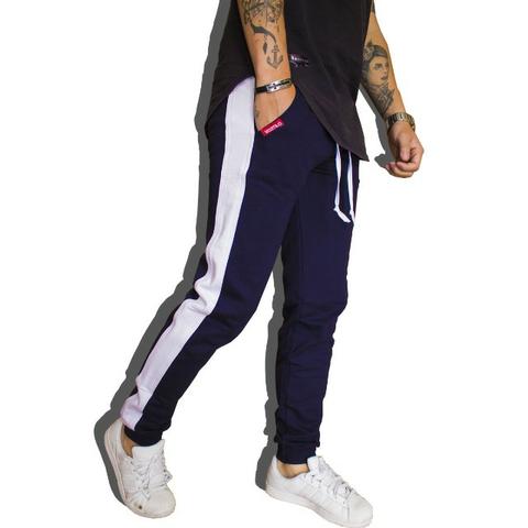 Calça De Moletom Masculina Calça Com Listra Lateral V90 VCstilo - Foto 4