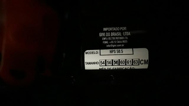 Capacete novo Givi 50.5 nº 58 - Foto 5