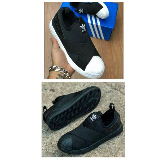 tenis adidas elastico slip on superstar original confort