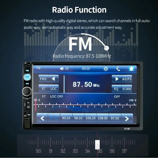  Rádio do carro 7 polegada hd autoradio multimídia mp5 player estéreo do carro bluetooth u