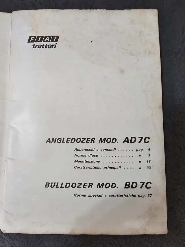 Trator esteira fiat allis bd7c manual uso manutenção original  - Foto 3