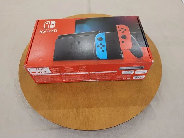 Nintendo Switch Azul Néon/Vermelho Néon V3