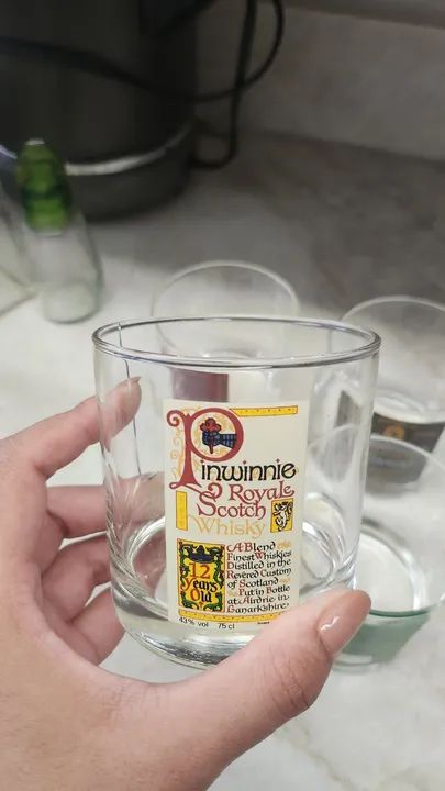 Conjunto de Copos de Whisky Inwinnie Royale Scotch 12 Anos