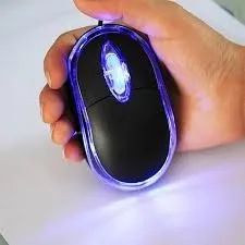 Mouse Com Fio Preto Usb Óptico Com Led Para Notebook Pc Computador - Foto 2