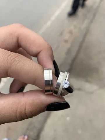 PAR DE ALIANÇAS NOIVADO  - Foto 3