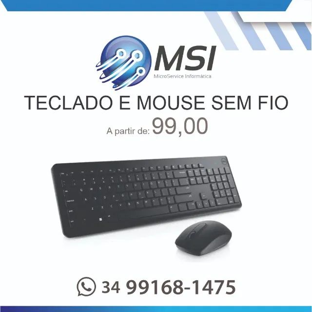 kit teclado e mouse
