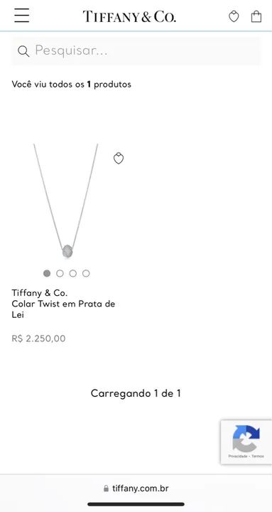 Colar tiffany twist nó em prata de lei - Foto 4