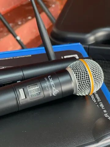 Microfone sem fio Digital Duplo LYCO UH-08 MM  - Foto 4