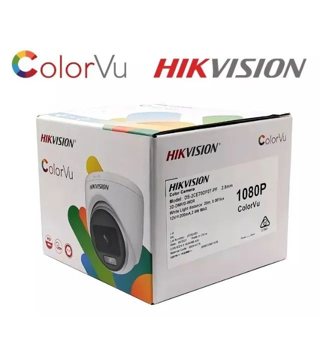 Câmera de segurança  Hikvision Dome Colorvu Turbo 2mp 2,8 mm 1080p Câmer
