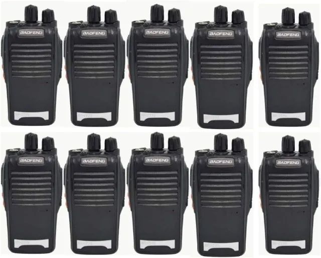 Kit 10 Radio Comunicador Baofeng 777s Walk Talk 16 Canais