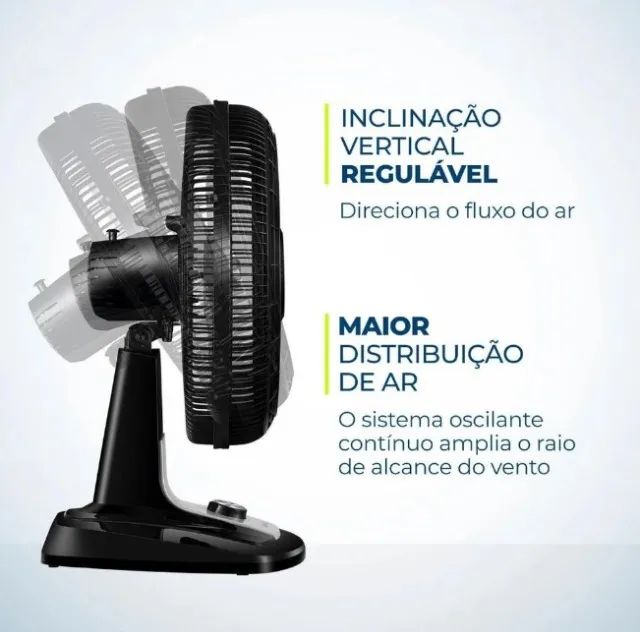 Ventilador Mondial Super Turbo 40cm, 8 pás. 3 Veloc. (20% Mais Vento)- 110V - Foto 3
