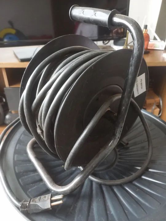 Extensão Tripolar Carretel 20a 20m 3 Tomadas Force Line - Foto 3