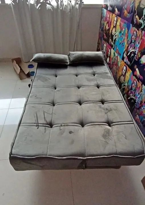 sofá cama + dois travesseiros londres