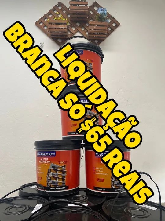 Tinta em promoção  branca por apenas $$ 65 reais  - Foto 3