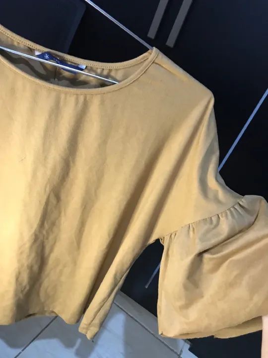 Blusa de Suede Marrom - Foto 2