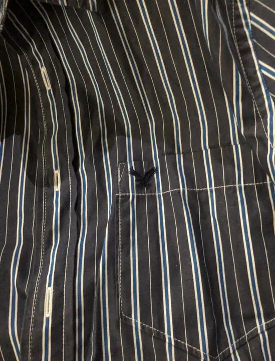 Camisa Social Listrada American Eagle - Foto 3