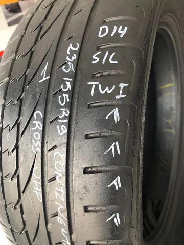 Pneu 235/55R19 Continental Conticrosscontact UHP 105V (usados) - Foto 2