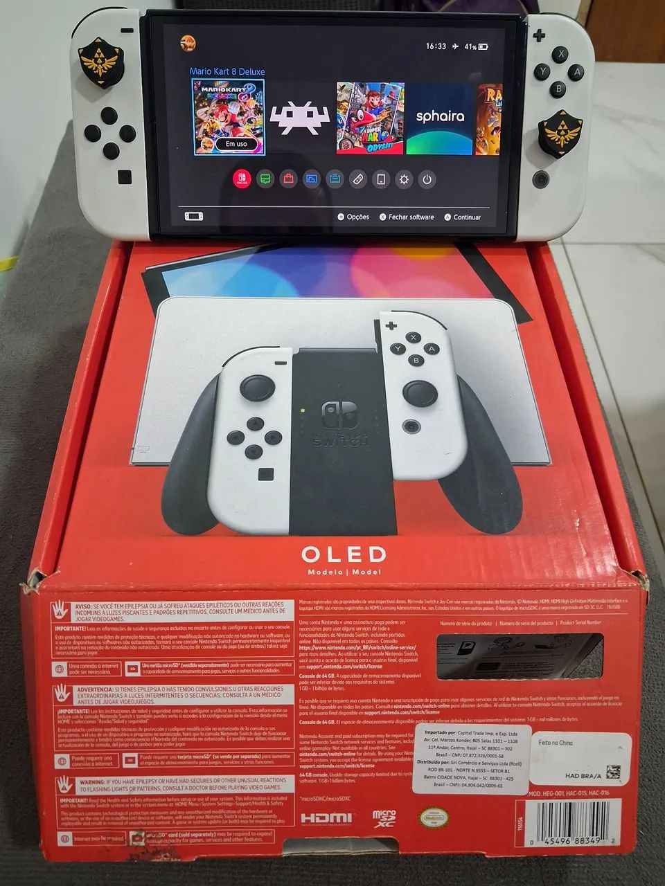 Nintendo Switch Oled Branco "Desbloqueado"