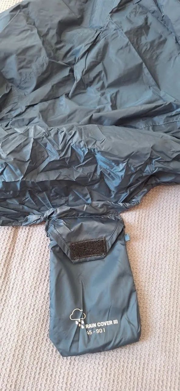 mochila deuter aircontact lite 50+10 + capa rain cover 45-90l "sem uso" - Foto 6