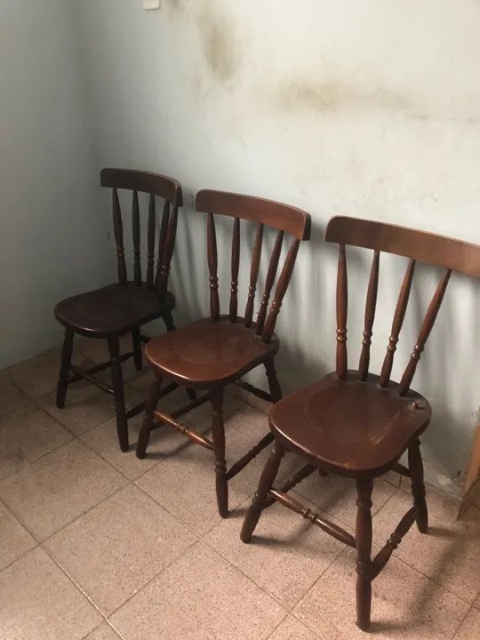 Conjunto de Cadeiras de Jantar - Madeira Maciça - Foto 3