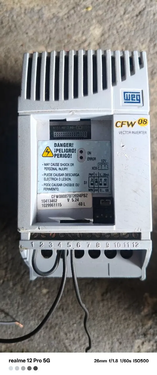 Inversor de Frequência WEG CFW08
