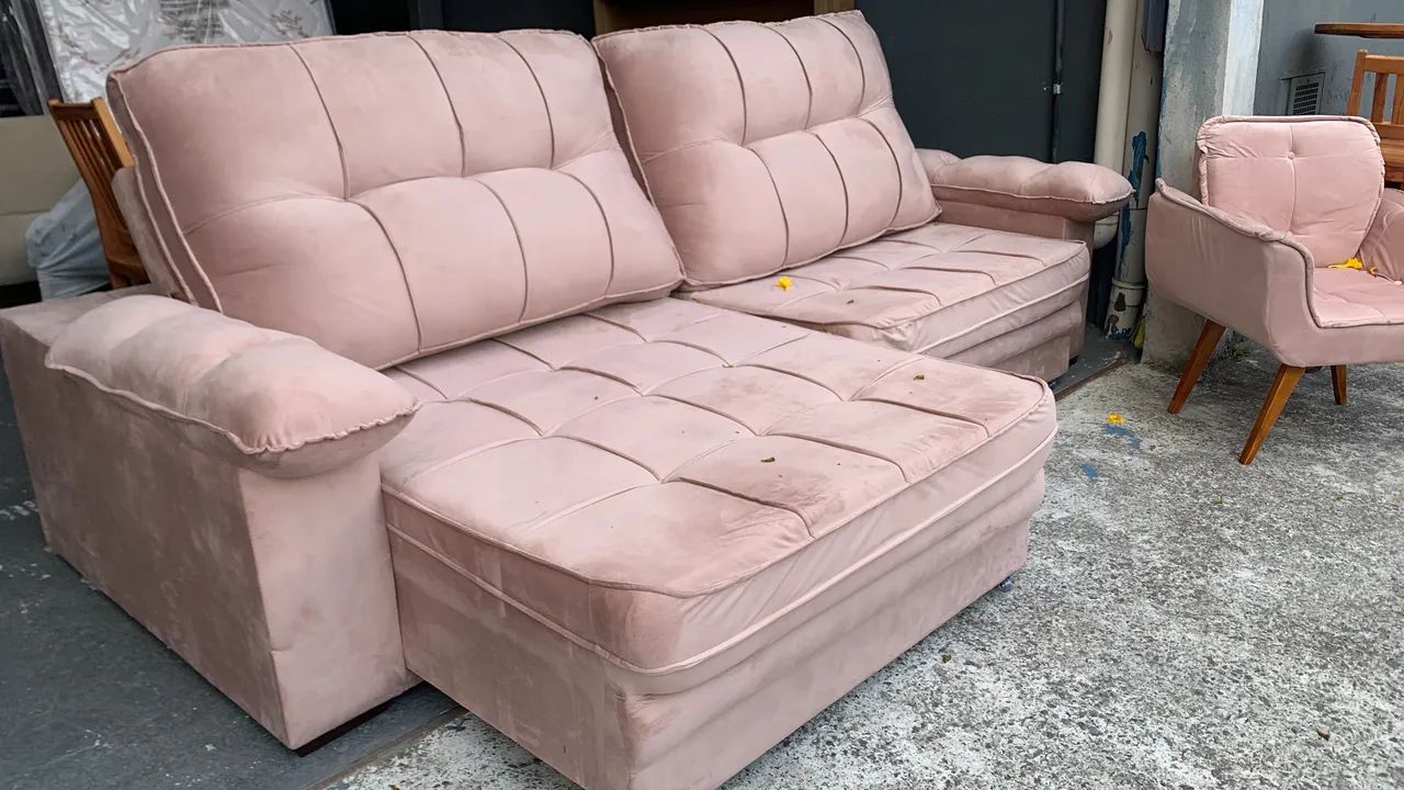 Estofado Retrátil e Reclinável + Poltrona Rose Queima de Estoque  - Foto 2
