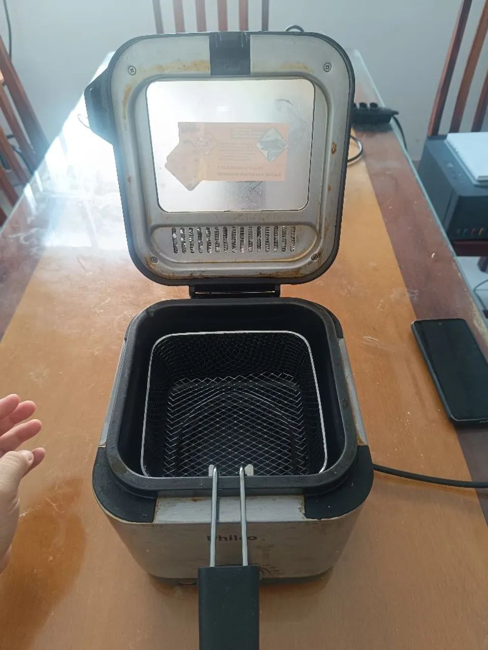 Fritadeira Elétrica Philco Deep Fry Inox - Foto 3