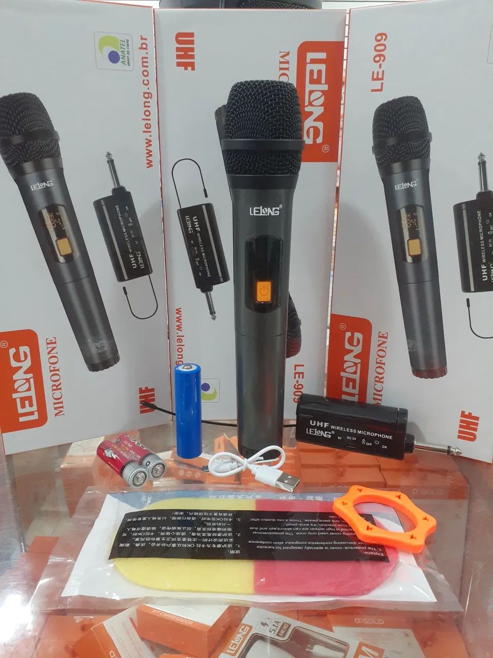 Microfone Sem Fio Lelong LE-909 UHF - Foto 5