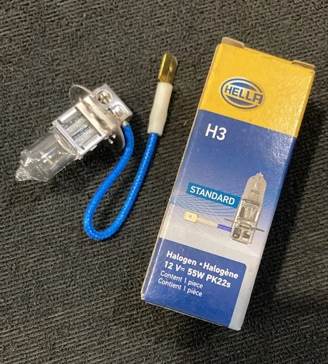 Lâmpada H3 Farol Auxiliar 55w 12v Hella