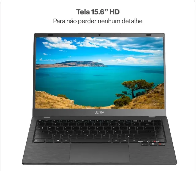 Notebook Ultra, Linux, 15,6" Intel Celeron 240GB SSD, 8GB RAM, Cinza Escovado UB262