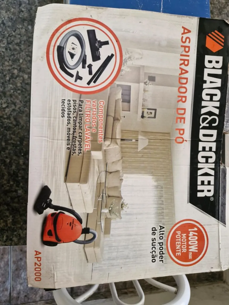 Aspirador de Pó Black & Decker AP2000 1400W