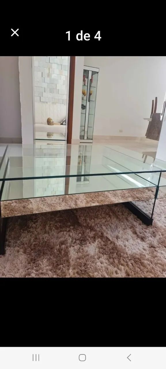 Mesa de vidro incolor 120x8064168518028289122