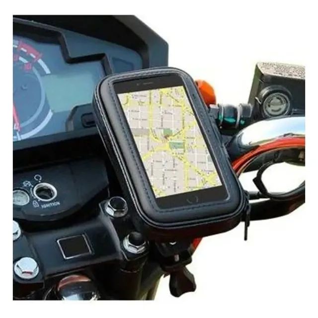 Suporte Celular Moto Bike Capa Prova D'água - Foto 2