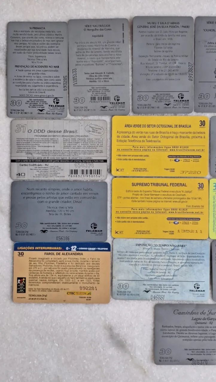 Cartões telefônicos antigos - Foto 5